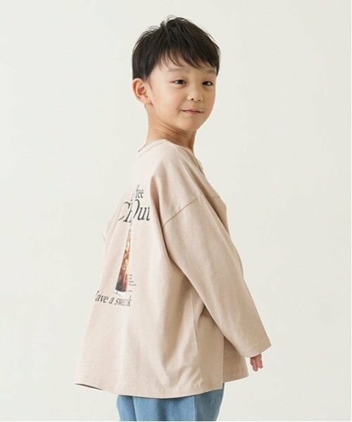 and D.petitmain / アンドディー. プティマイン Tシャツ | カフェフードプリントワイドロンT | 詳細2