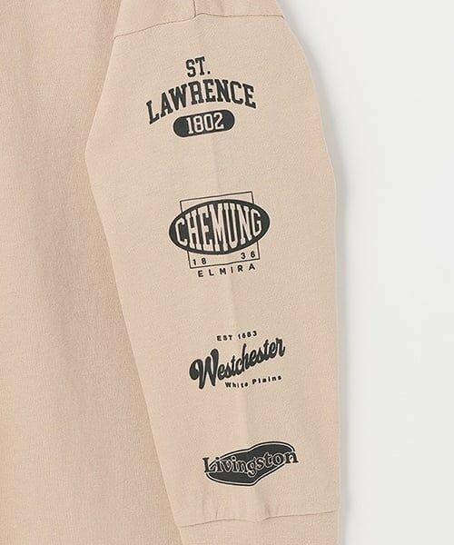 and D.petitmain / アンドディー. プティマイン Tシャツ | 【365D.】袖プリントビッグロンT | 詳細10