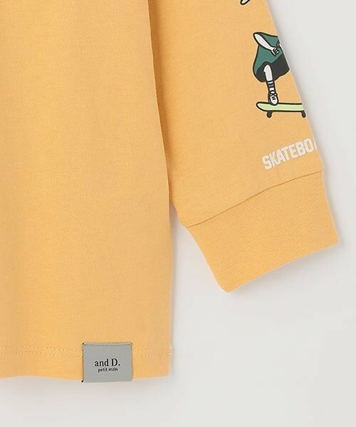 and D.petitmain / アンドディー. プティマイン Tシャツ | 【365D.】袖プリントビッグロンT | 詳細13