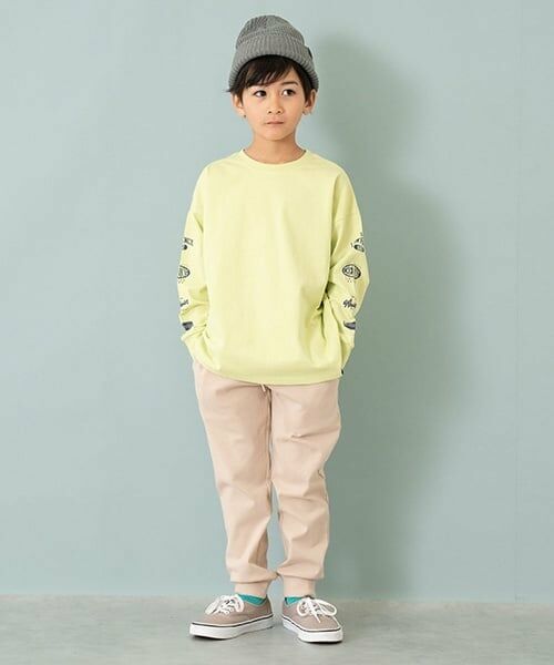 and D.petitmain / アンドディー. プティマイン Tシャツ | 【365D.】袖プリントビッグロンT | 詳細4