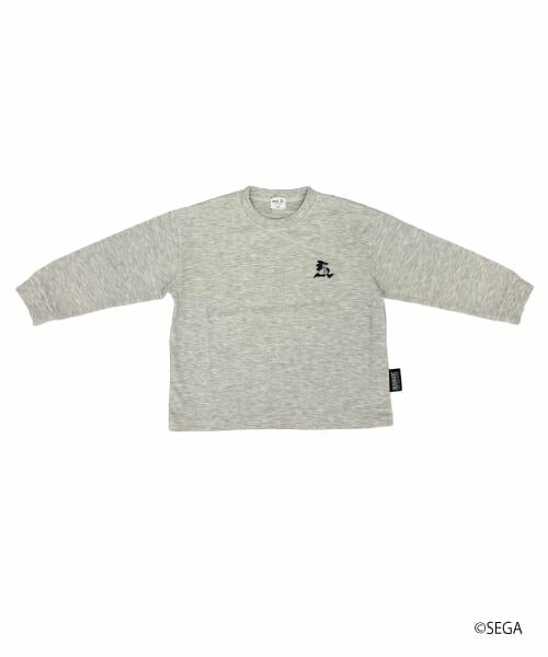 and D.petitmain / アンドディー. プティマイン Tシャツ | 【親子リンク】KidsソニックビックロンTEE（シロ杢）