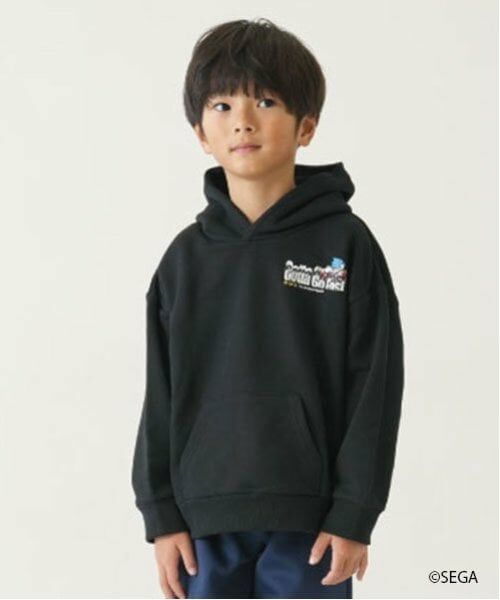 and D.petitmain / アンドディー. プティマイン パーカー | 【親子リンク】Kidsソニックスウェットフーディー（黒）