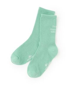 and D.petitmain / アンドディー. プティマイン ソックス | バッグロゴクリアカラーソックス