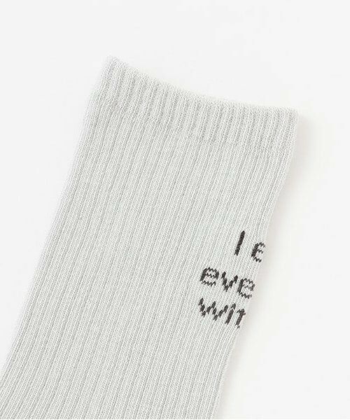 and D.petitmain / アンドディー. プティマイン ソックス | バッグロゴクリアカラーソックス | 詳細1