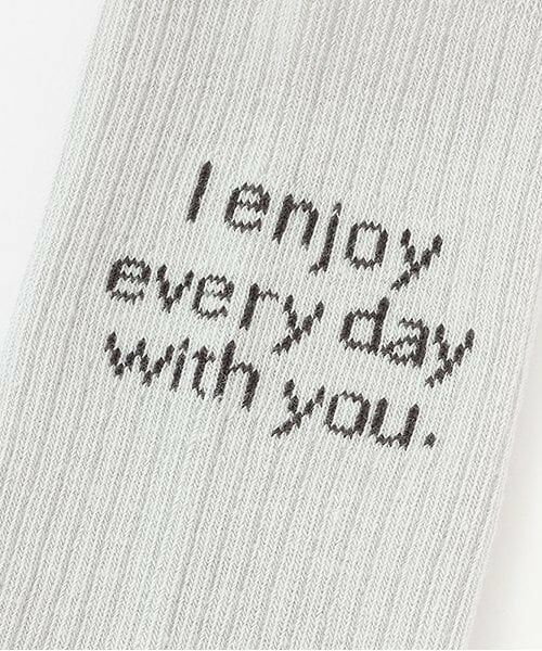 and D.petitmain / アンドディー. プティマイン ソックス | バッグロゴクリアカラーソックス | 詳細3