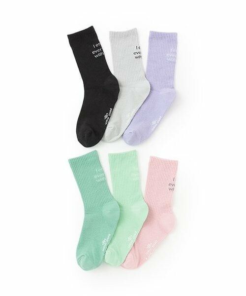 and D.petitmain / アンドディー. プティマイン ソックス | バッグロゴクリアカラーソックス | 詳細7