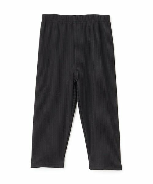 and D.petitmain / アンドディー. プティマイン レギンス・スパッツ | 【365D.】防汚ムジリブ7分レギンス（黒）