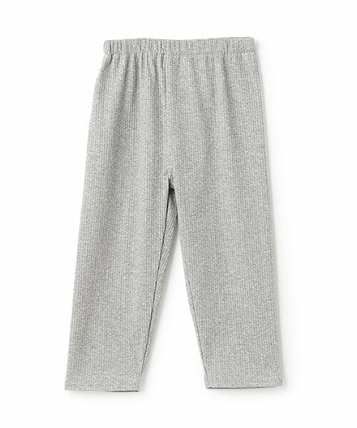 and D.petitmain / アンドディー. プティマイン レギンス・スパッツ | 【365D.】防汚ムジリブ7分レギンス（トップ グレー）