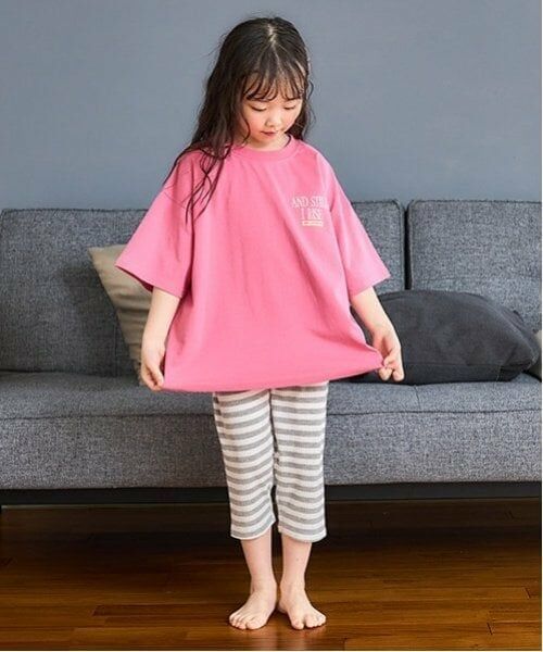 and D.petitmain / アンドディー. プティマイン レギンス・スパッツ | 【365D.】防汚ボーダーリブ7分レギンス | 詳細2