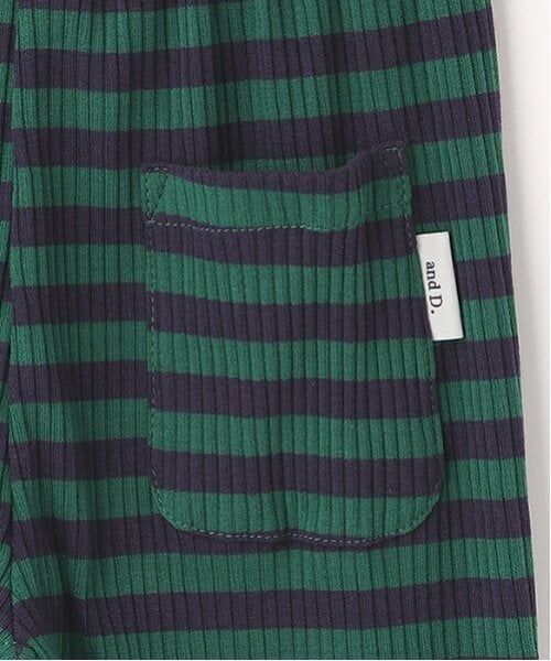 and D.petitmain / アンドディー. プティマイン レギンス・スパッツ | 【365D.】防汚ボーダーリブ7分レギンス | 詳細6