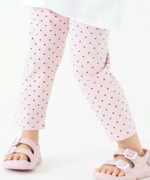 and D.petitmain / アンドディー. プティマイン レギンス・スパッツ | 【365D.】防汚フライス柄7分レギンス(ピンク)