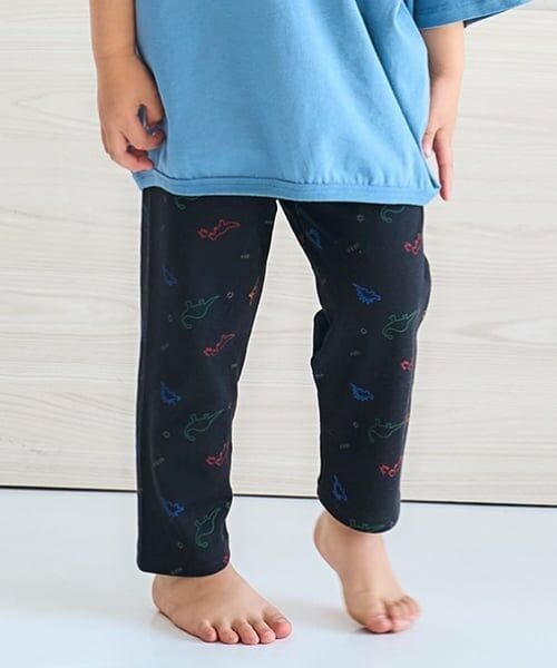 and D.petitmain / アンドディー. プティマイン レギンス・スパッツ | 【365D.】防汚フライス柄7分レギンス(黒)