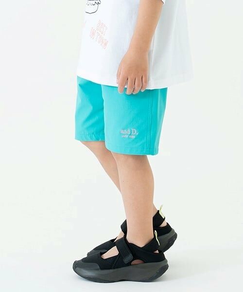 and D.petitmain / アンドディー. プティマイン ショート・ハーフ・半端丈パンツ | 【水陸両用】ショートパンツ（エメラルド グリーン）