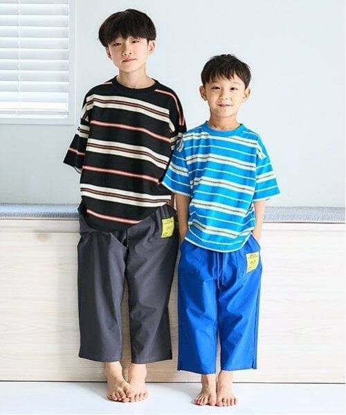 and D.petitmain / アンドディー. プティマイン Tシャツ | リップルボーダービッグ半T | 詳細3