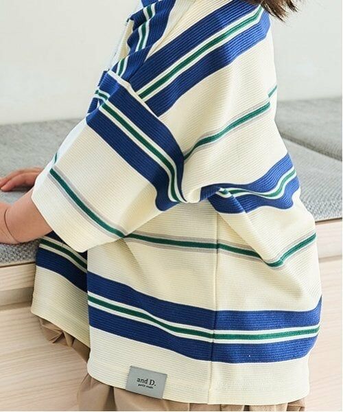 and D.petitmain / アンドディー. プティマイン Tシャツ | リップルボーダービッグ半T | 詳細5