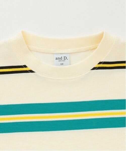 and D.petitmain / アンドディー. プティマイン Tシャツ | リップルボーダービッグ半T | 詳細9