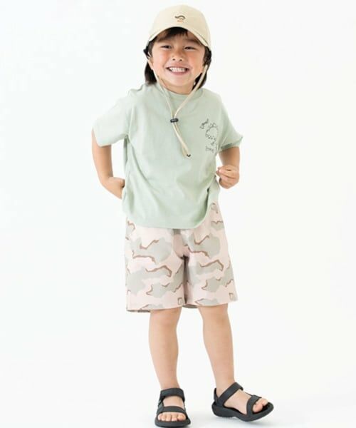 and D.petitmain / アンドディー. プティマイン Tシャツ | 【綿100%】恐竜ステッチ刺しゅうワイド半T | 詳細5