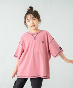 and D.petitmain / アンドディー. プティマイン Tシャツ | 【綿100%】配色ステッチビッグ半T