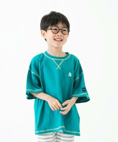 and D.petitmain / アンドディー. プティマイン Tシャツ | 【綿100%】配色ステッチビッグ半T