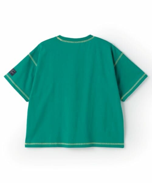 and D.petitmain / アンドディー. プティマイン Tシャツ | 【綿100%】配色ステッチビッグ半T | 詳細10