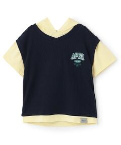 and D.petitmain / アンドディー. プティマイン パーカー | ベストレイヤード半袖パーカー