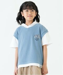 and D.petitmain / アンドディー. プティマイン パーカー | ベストレイヤード半袖パーカー