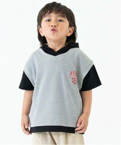 and D.petitmain / アンドディー. プティマイン パーカー | ベストレイヤード半袖パーカー