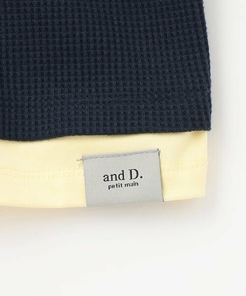and D.petitmain / アンドディー. プティマイン パーカー | ベストレイヤード半袖パーカー | 詳細12
