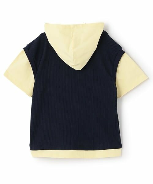 and D.petitmain / アンドディー. プティマイン パーカー | ベストレイヤード半袖パーカー | 詳細7