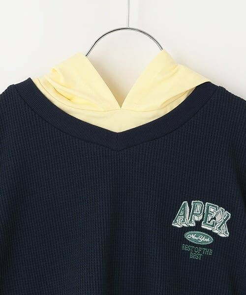 and D.petitmain / アンドディー. プティマイン パーカー | ベストレイヤード半袖パーカー | 詳細8