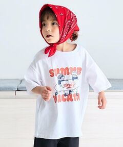 and D.petitmain / アンドディー. プティマイン Tシャツ | ［大人気につき再入荷！］【綿100%】【365D.】夏満喫プリントワイド半T