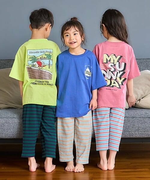 and D.petitmain / アンドディー. プティマイン Tシャツ | ［大人気につき再入荷！］【綿100%】【365D.】夏満喫プリントワイド半T | 詳細14