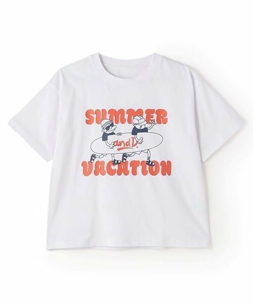 and D.petitmain / アンドディー. プティマイン Tシャツ | ［大人気につき再入荷！］【綿100%】【365D.】夏満喫プリントワイド半T | 詳細24