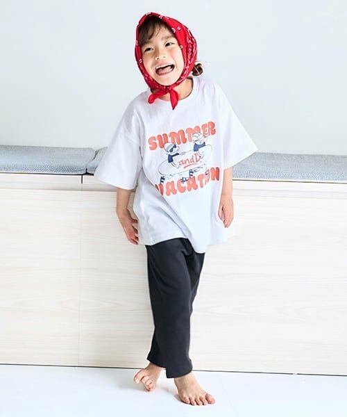 and D.petitmain / アンドディー. プティマイン Tシャツ | ［大人気につき再入荷！］【綿100%】【365D.】夏満喫プリントワイド半T | 詳細6