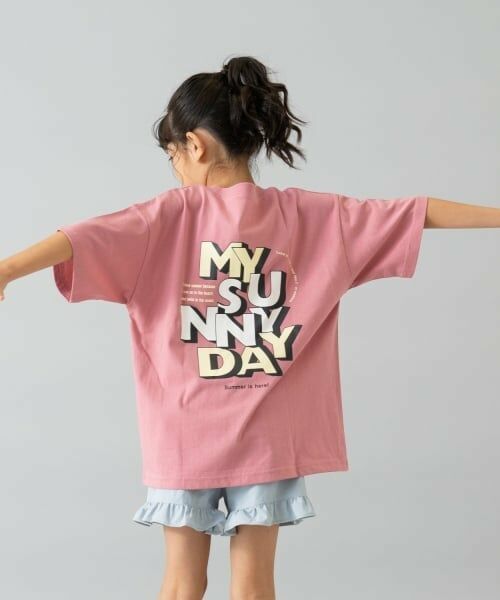 and D.petitmain / アンドディー. プティマイン Tシャツ | ［大人気につき再入荷！］【綿100%】【365D.】夏満喫プリントワイド半T | 詳細9