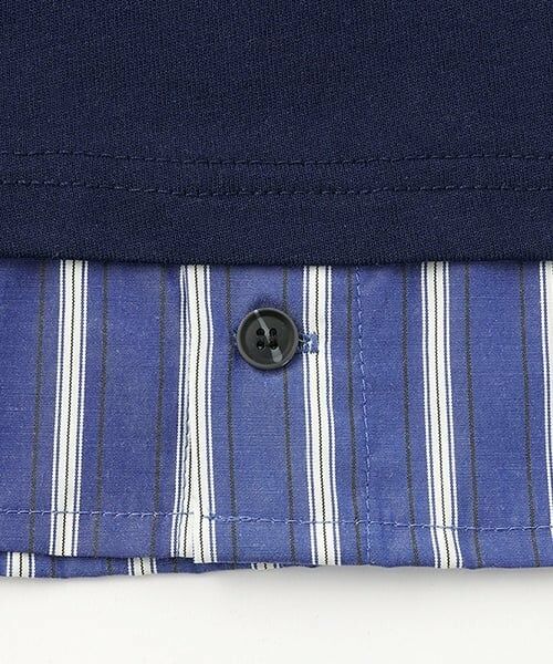 and D.petitmain / アンドディー. プティマイン Tシャツ | シャツレイヤード風ビッグ半T | 詳細12