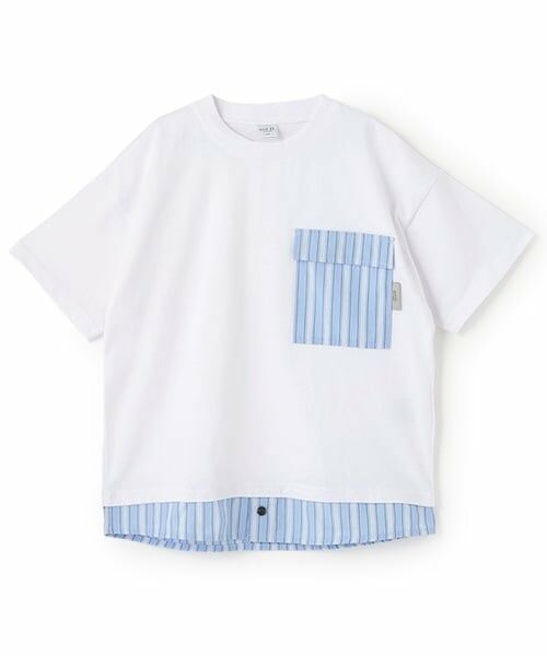 and D.petitmain / アンドディー. プティマイン Tシャツ | シャツレイヤード風ビッグ半T | 詳細17