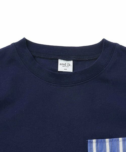 and D.petitmain / アンドディー. プティマイン Tシャツ | シャツレイヤード風ビッグ半T | 詳細9