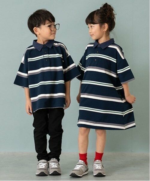 and D.petitmain / アンドディー. プティマイン Tシャツ | 【親子リンク】Kids衿つきラガー半T | 詳細11