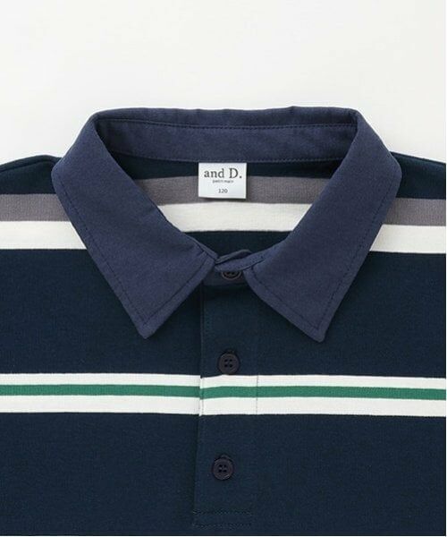 and D.petitmain / アンドディー. プティマイン Tシャツ | 【親子リンク】Kids衿つきラガー半T | 詳細13