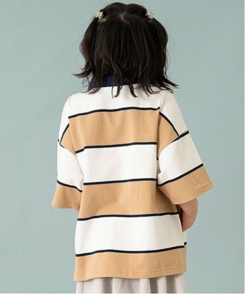 and D.petitmain / アンドディー. プティマイン Tシャツ | 【親子リンク】Kids衿つきラガー半T | 詳細2