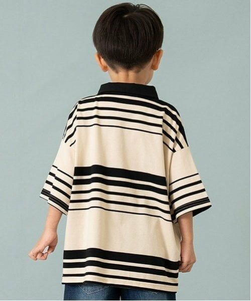 and D.petitmain / アンドディー. プティマイン Tシャツ | 【親子リンク】Kids衿つきラガー半T | 詳細6