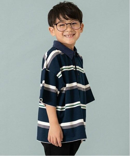 and D.petitmain / アンドディー. プティマイン Tシャツ | 【親子リンク】Kids衿つきラガー半T | 詳細8