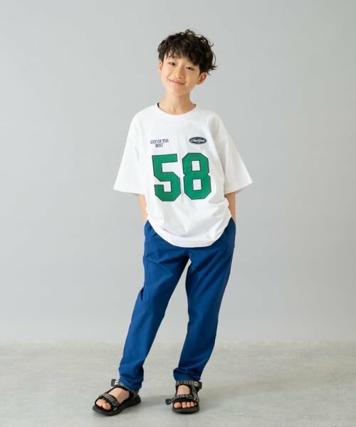 and D.petitmain / アンドディー. プティマイン Tシャツ | 【綿100%】ナンバリングワイド半T | 詳細1