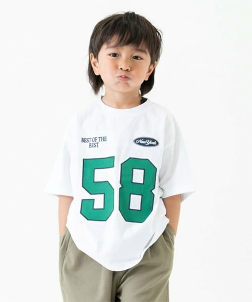 and D.petitmain / アンドディー. プティマイン Tシャツ | 【綿100%】ナンバリングワイド半T | 詳細2