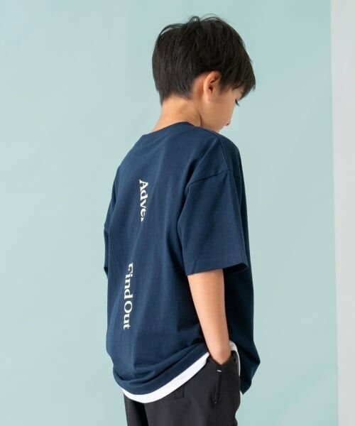 and D.petitmain / アンドディー. プティマイン Tシャツ | 【綿100%】【親子リンク】Kids裾レイヤードワイド半T | 詳細11