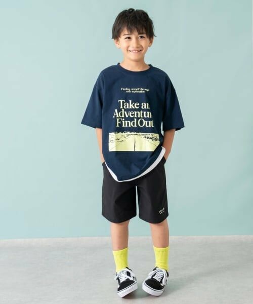 and D.petitmain / アンドディー. プティマイン Tシャツ | 【綿100%】【親子リンク】Kids裾レイヤードワイド半T | 詳細12