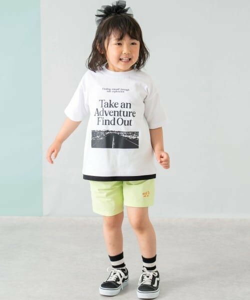 and D.petitmain / アンドディー. プティマイン Tシャツ | 【綿100%】【親子リンク】Kids裾レイヤードワイド半T | 詳細2