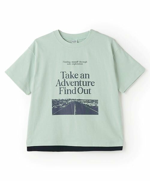 and D.petitmain / アンドディー. プティマイン Tシャツ | 【綿100%】【親子リンク】Kids裾レイヤードワイド半T | 詳細28