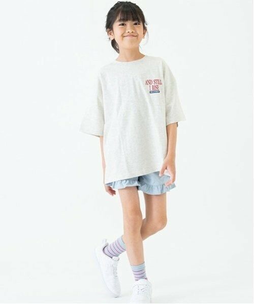 and D.petitmain / アンドディー. プティマイン Tシャツ | 【綿100%】【親子リンク】Kidsロゴ刺しゅうビッグ半T | 詳細2